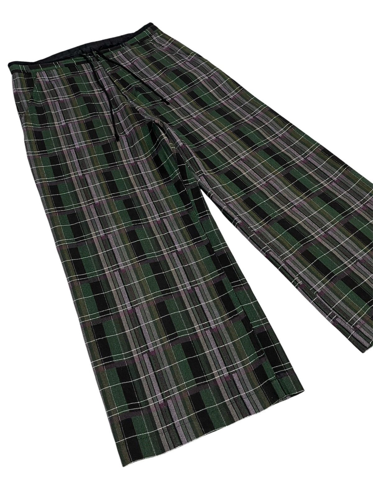 Y's Y’s Yohji Yamamoto Tartan Check Wide-Leg Trousers Size US 31 - 19 Thumbnail
