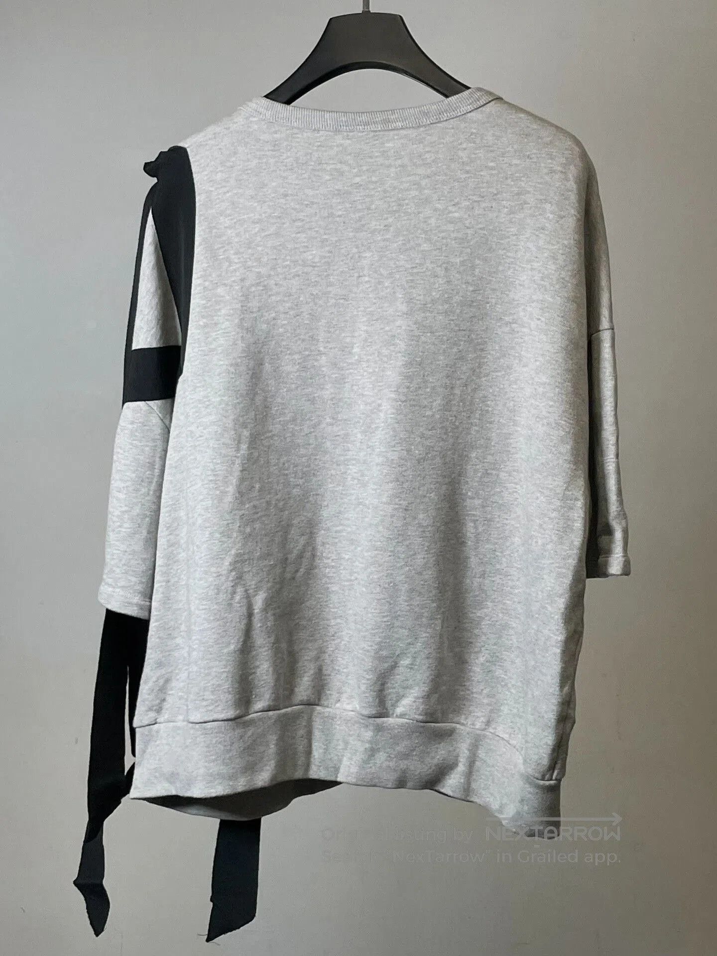 Dries Van Noten gray oversized hoodie with ribbons. Size M / US 6-8 / IT 42-44 - 7 Thumbnail