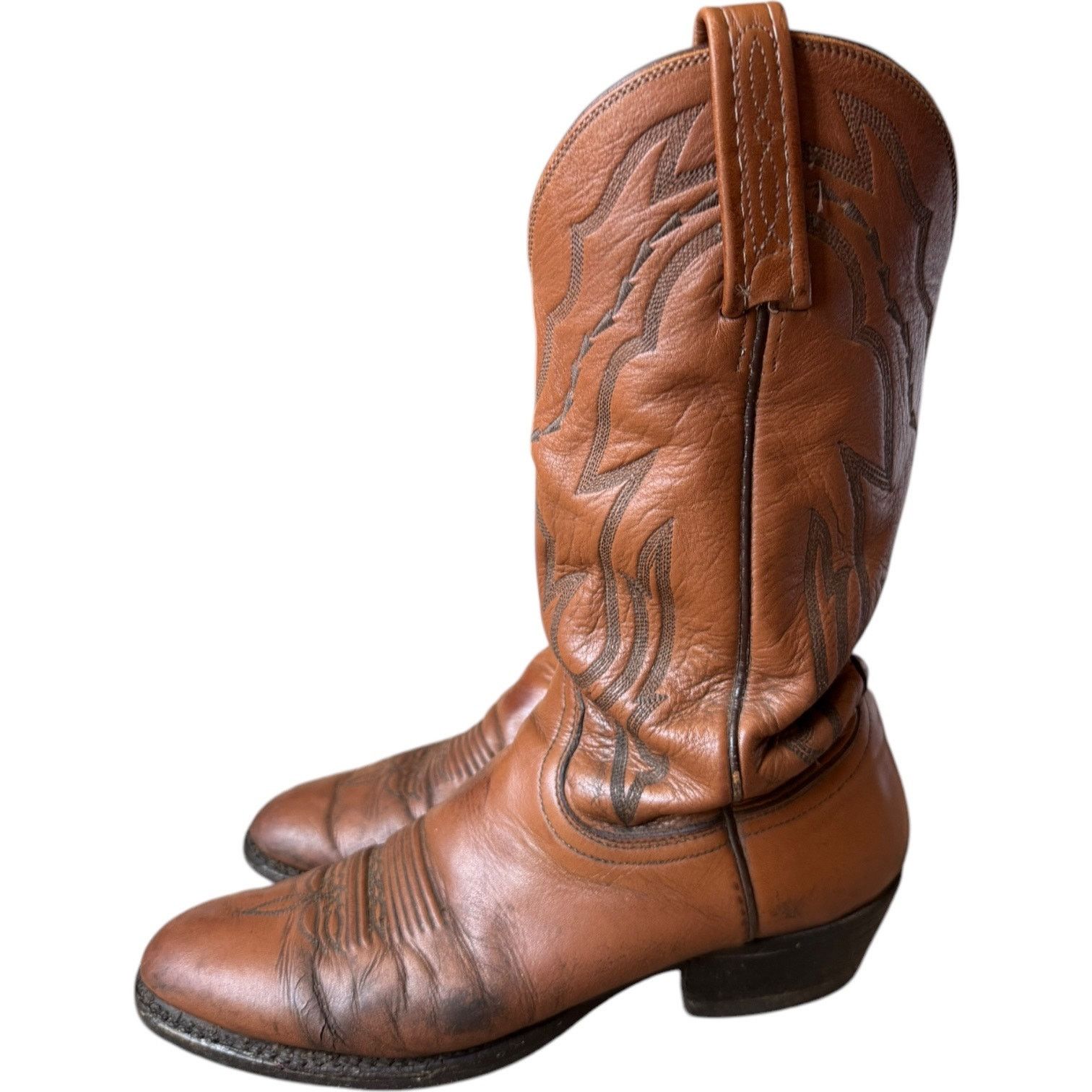 Lucchese Lucchese 2000 Harrison Brown Cowhide Leather Cowboy Boots 9D Size US 9 / EU 42 - 1 Thumbnail