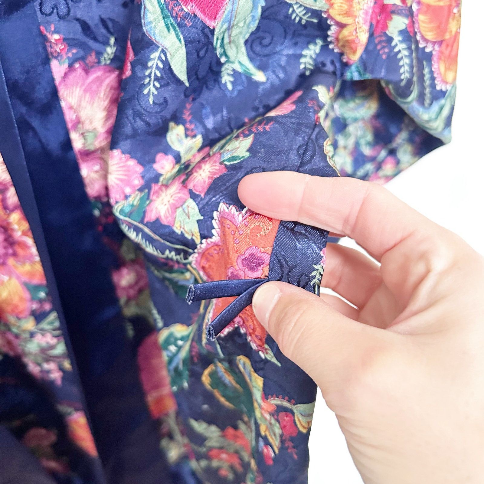 Victoria's Secret Vintage Gold Label Victoria's Secret Blue Floral Kimono OSFA Size M / US 6-8 / IT 42-44 - 3 Thumbnail