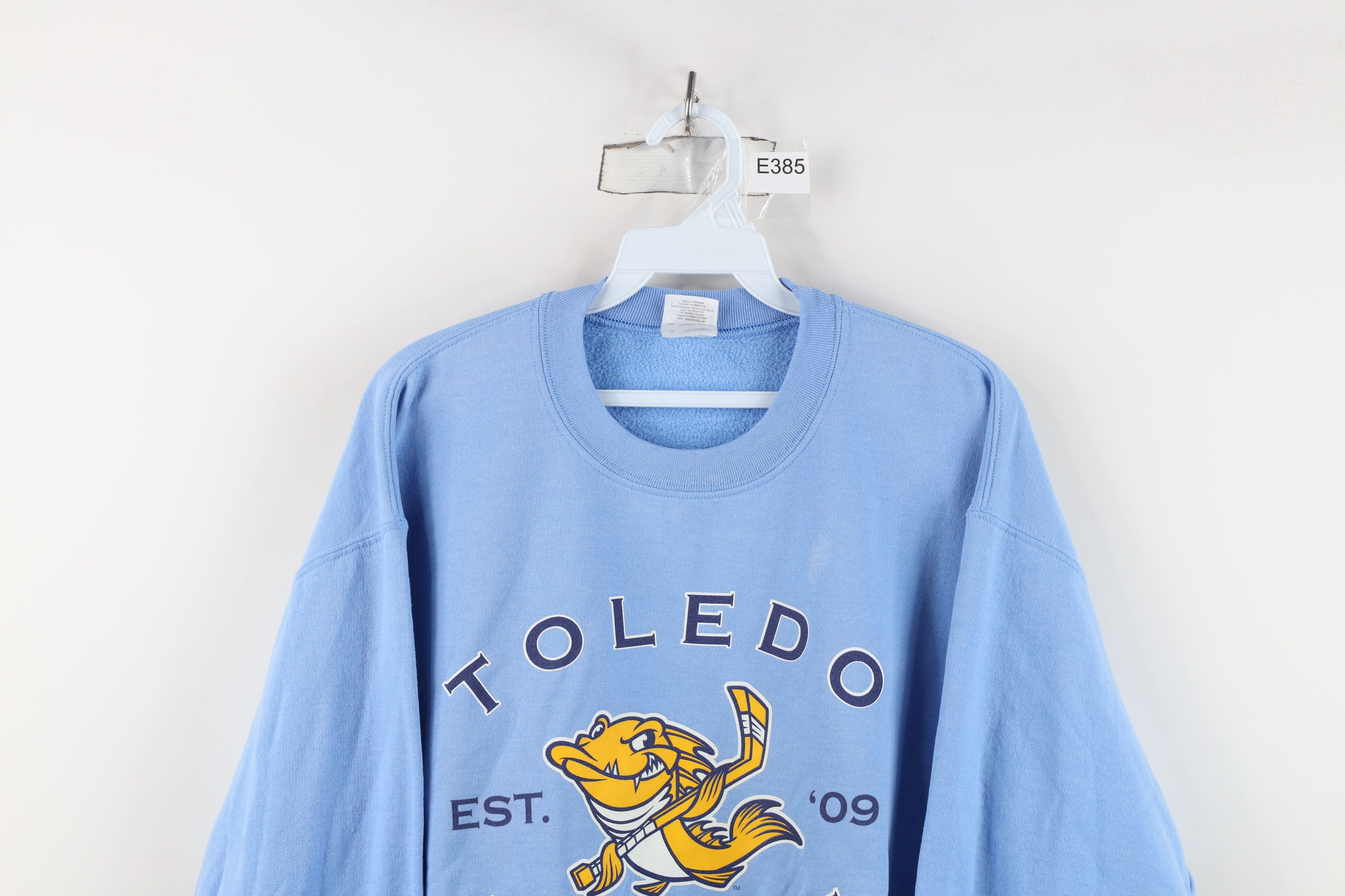 Vintage Vintage Spell Out Toledo Walleye Hockey Sweatshirt Blue Size US M / EU 48-50 / 2 - 2 Thumbnail