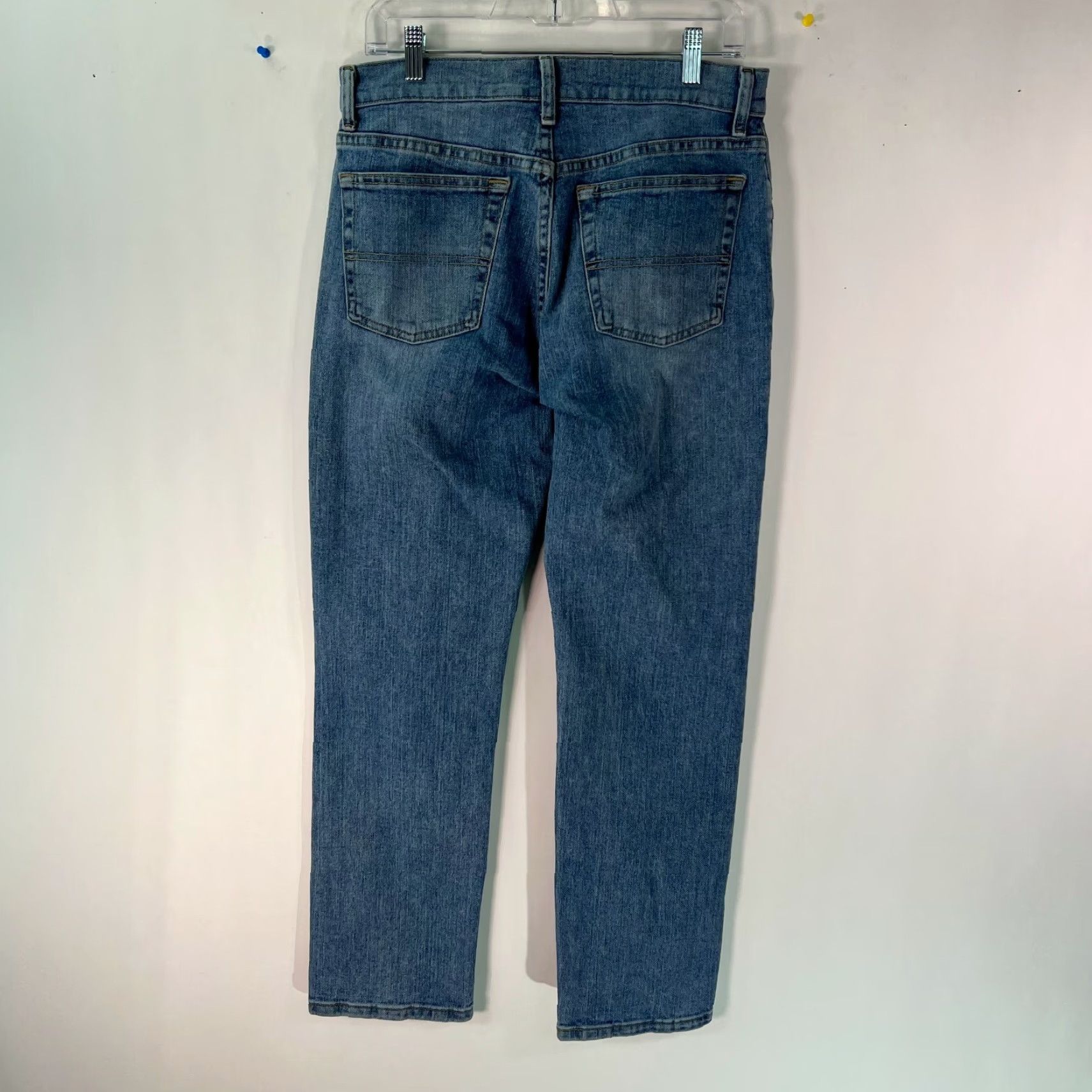 Vintage Urban Pipeline Men's Straight Denim Jeans, Casual Blue, Regular Fit, Size 30x30 Size US 30 / EU 46 - 2 Thumbnail