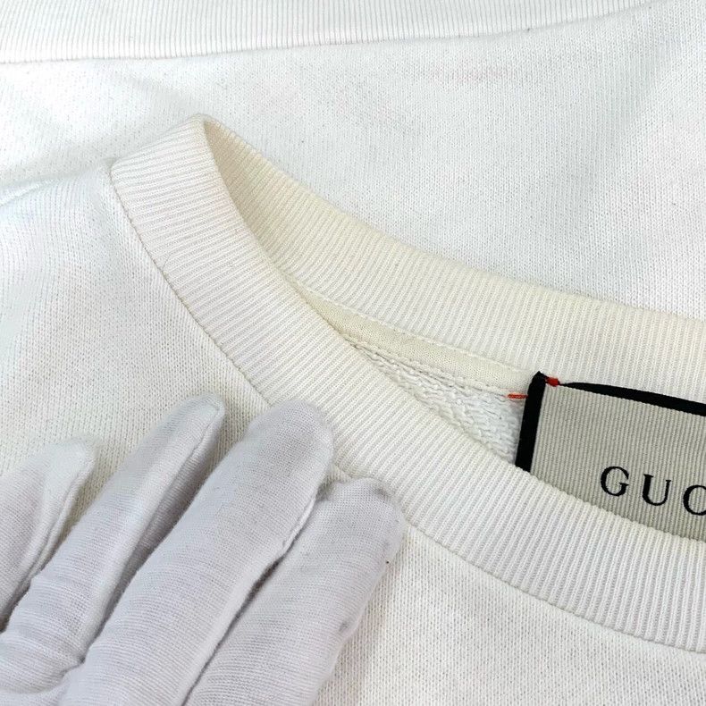 Gucci Gucci Logo cartoon printed round-neck beige cotton long-sle Size US XS / EU 42 / 0 - 8 Thumbnail