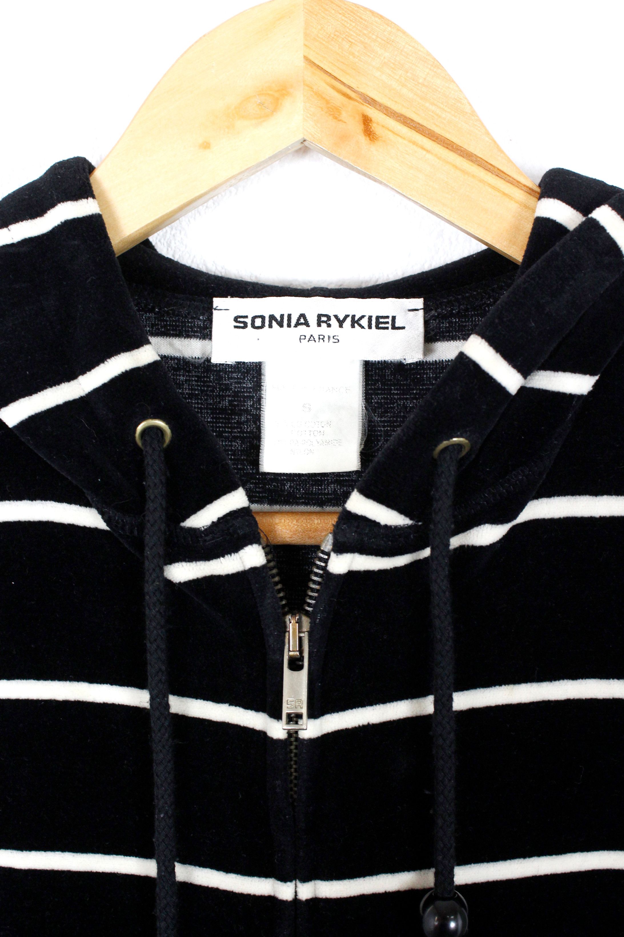 Sonia Rykiel SONIA RYKIEL Swarovski Embellished Crystal Logo Hoodie Y2K Size S / US 4 / IT 40 - 3 Thumbnail