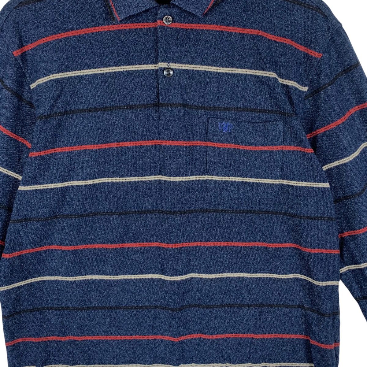 Playboy Vintage PLAYBOY VIP COLLECTION Striped Polo Tee Shirt Top Size US M / EU 48-50 / 2 - 3 Thumbnail