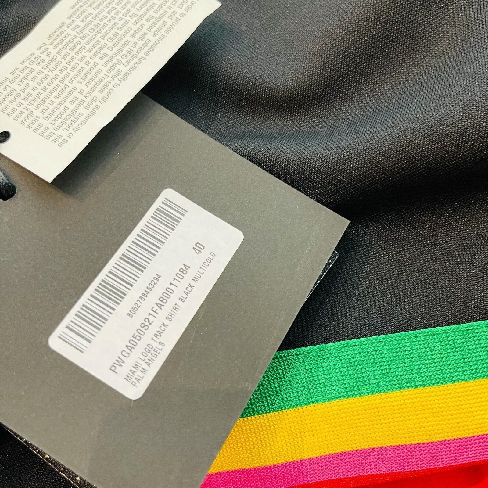 Palm Angels Palm Angels Miami Track Black Multicolor Jacket Size US L / EU 52-54 / 3 - 7 Thumbnail