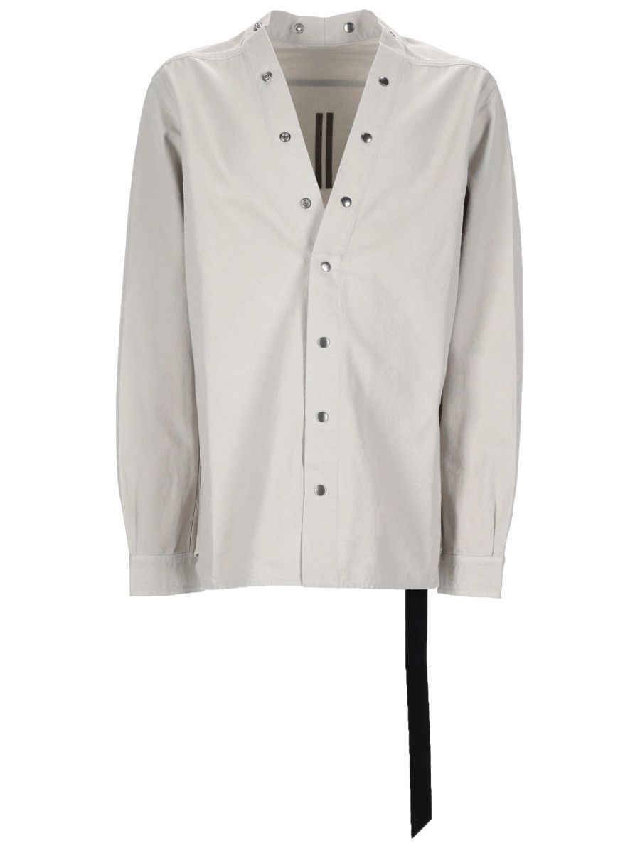 Rick Owens Drkshdw RICK OWENS DRKSHDW CAMICIA "LARRY" - WHITE Size US S / EU 44-46 / 1 - 1 Thumbnail