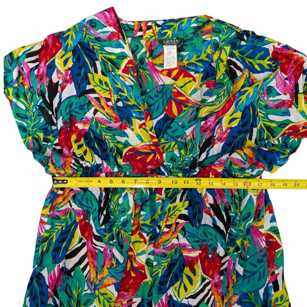 Lauren Ralph Lauren Lauren Ralph Lauren Tropical Printed Swimsuit Coverup | 2XL Size XXL / US 16-18 / IT 52-54 - 4 Thumbnail