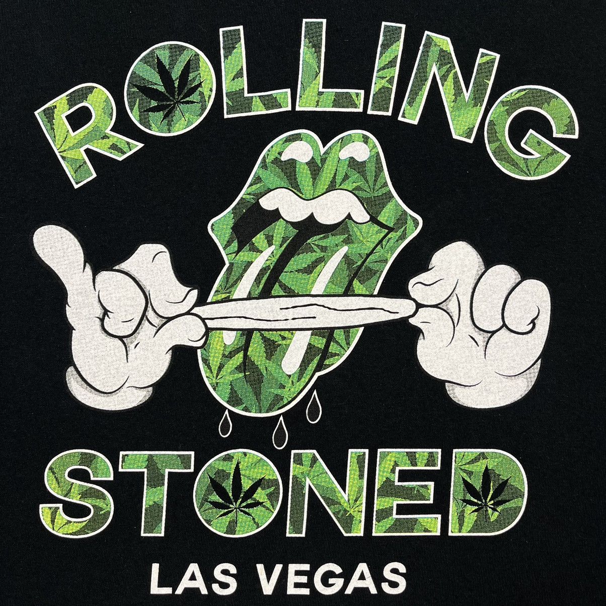 Band Tees Vintage Rolling Stoned parody weed blunt humor tee 90’s Size US L / EU 52-54 / 3 - 6 Thumbnail