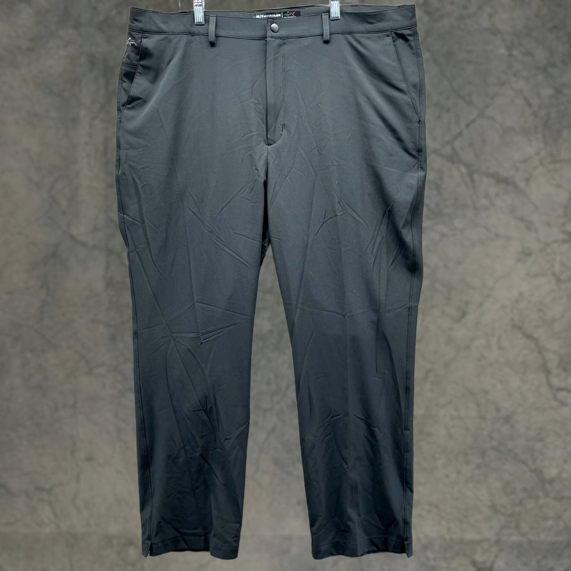 Vintage VINTAGE: No? (but per rules, vintage would be VINTAGE if applicable) Greg Norman Pants Men 40x30 Black Chino Flat Front Dress Casual Formal Workwear Size US 40 / EU 56 - 1 Thumbnail