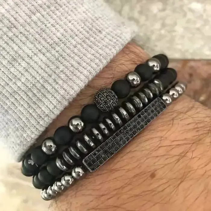 Jewelry 3 Pieces Bead Bracelet Size ONE SIZE - 1 Thumbnail