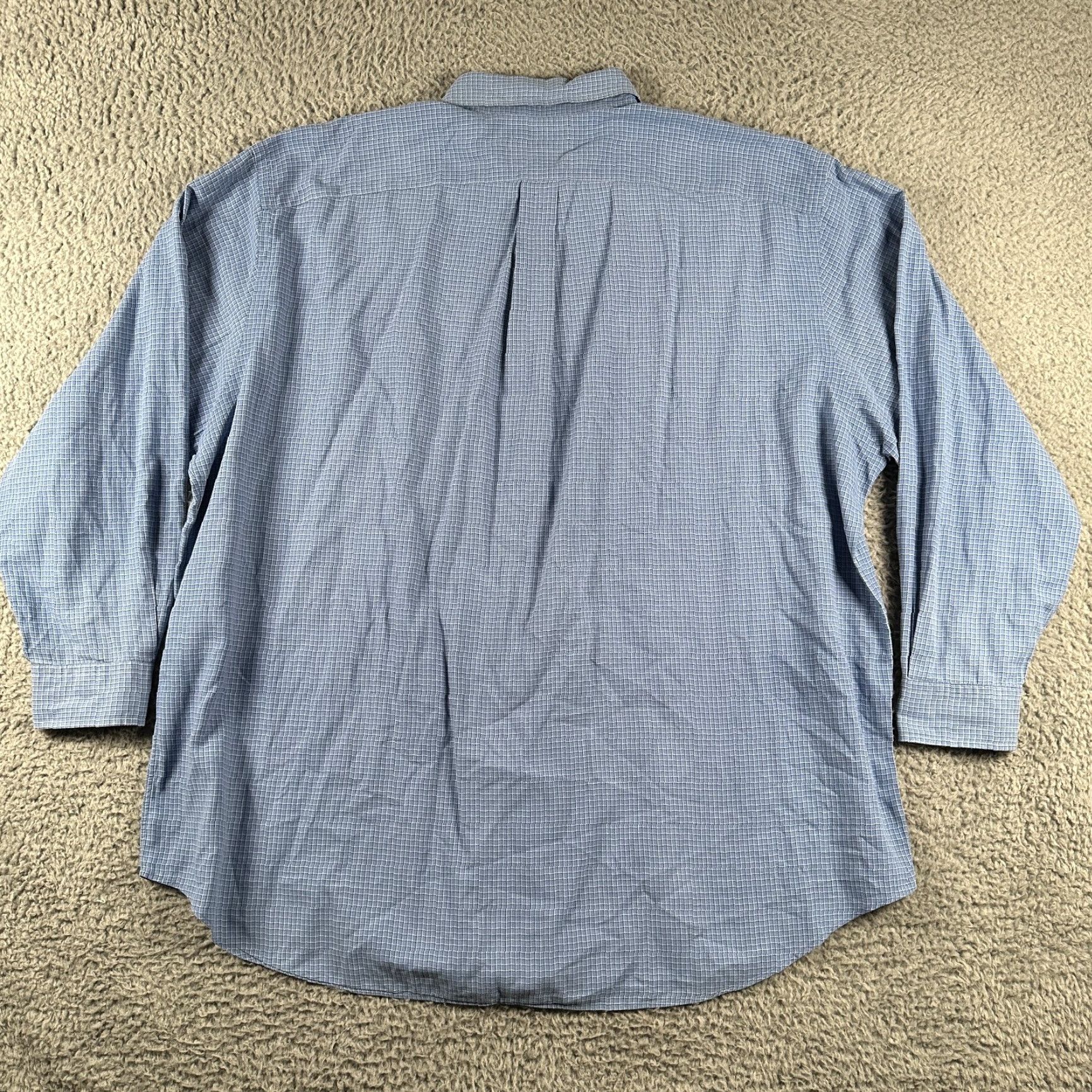 Ralph Lauren Ralph Lauren Shirt Men 2XB Blue Check Button-Down Regular Fit Cotton Knit Size US XXL / EU 58 / 5 - 5 Thumbnail