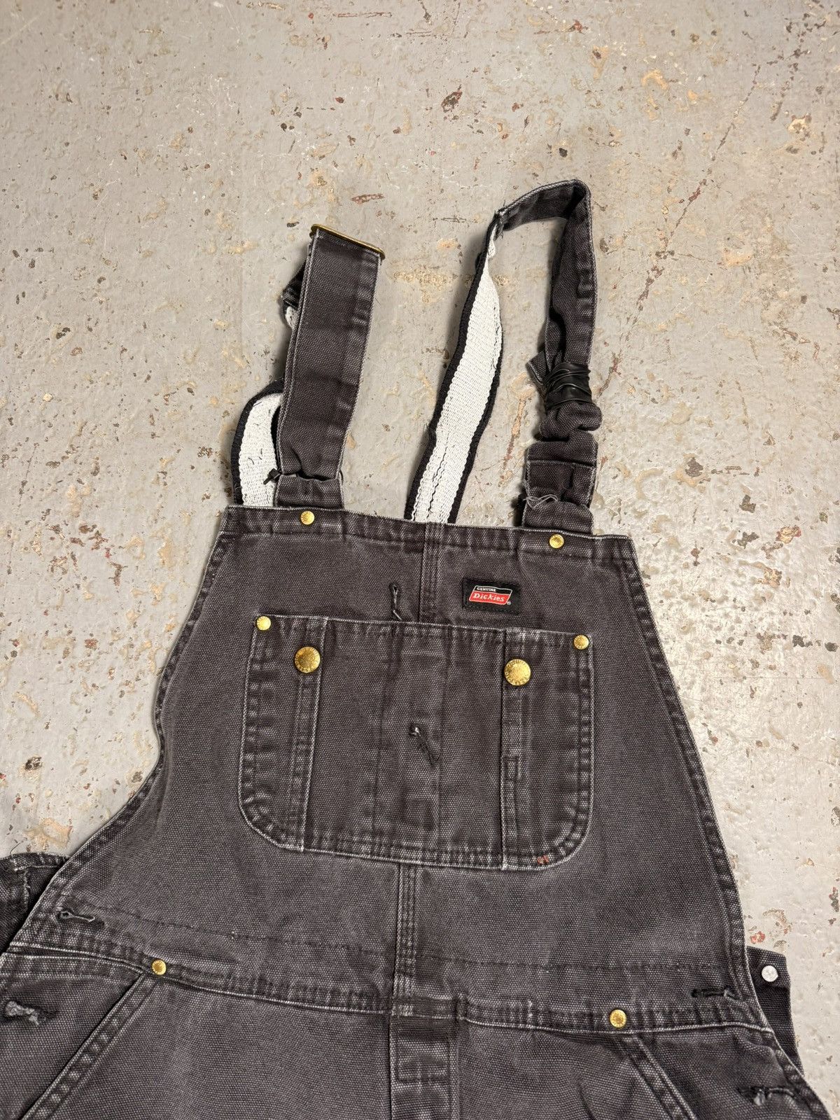 Dickies Perfectly Distressed Dickies Denim Overalls Size US 34 / EU 50 - 3 Thumbnail