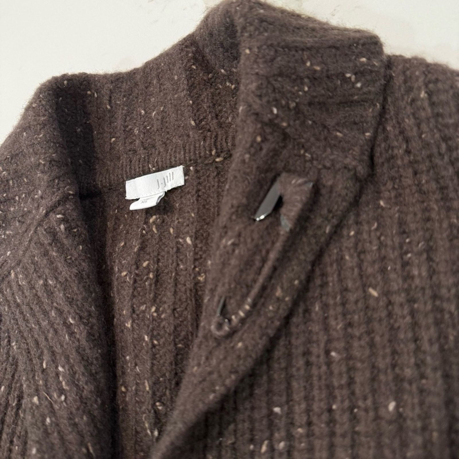 J. Jill J. Jill Wool Blend Speckled Cardigan Sweater Womens XS Brown Size XS / US 0-2 / IT 36-38 - 5 Thumbnail