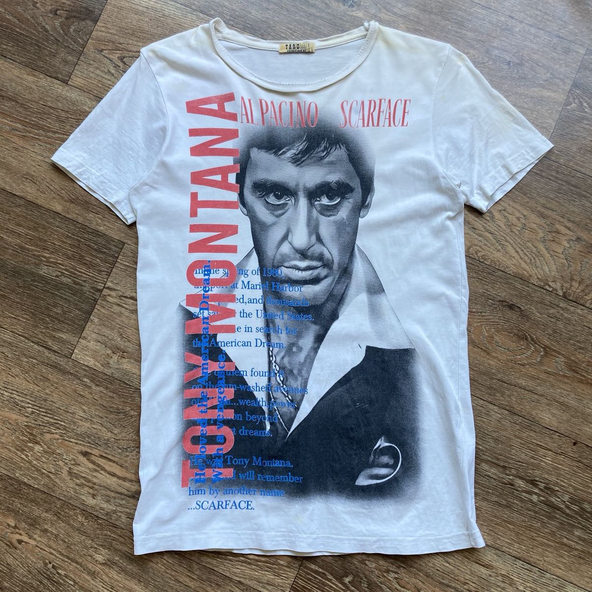Vintage Vintage Y2K Tony Montana Scarface T-Shirt Dior Home Style Size US S / EU 44-46 / 1 - 1 Thumbnail