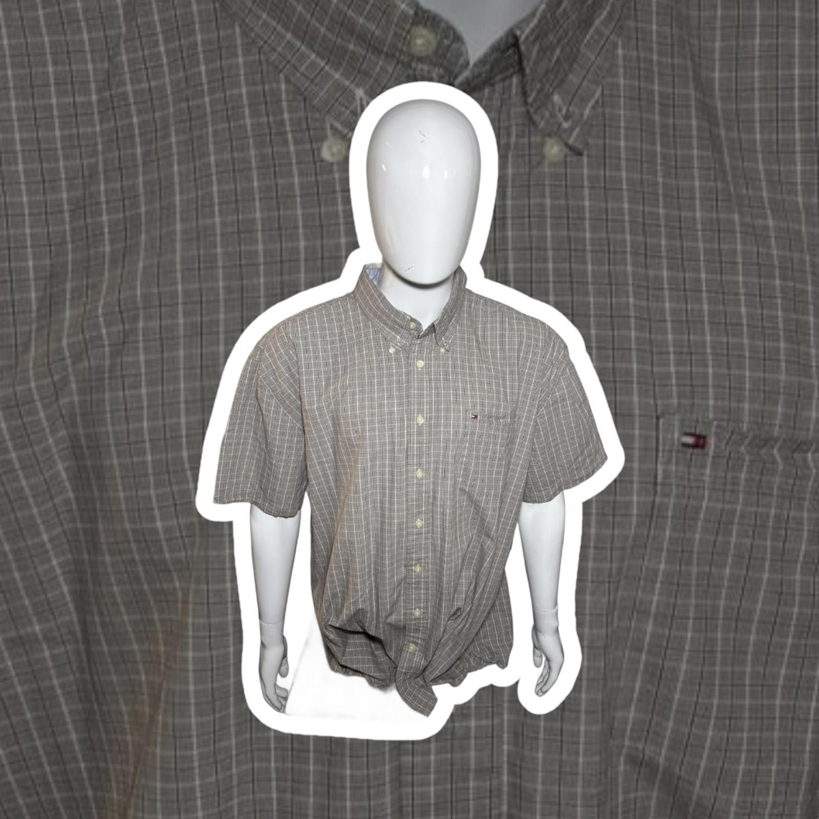 Tommy Hilfiger Tommy Hilfiger Short Sleeve Plaid Shirt Size US XXL / EU 58 / 5 - 1 Thumbnail