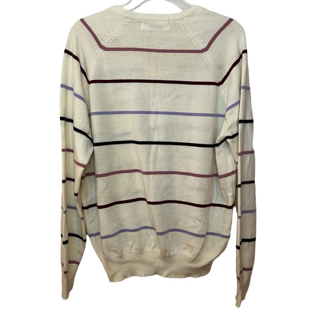Vintage 80s LeMode DuGolf UNISEX Striped Sweater Soft Sweater L/XL Size US L / EU 52-54 / 3 - 6 Thumbnail