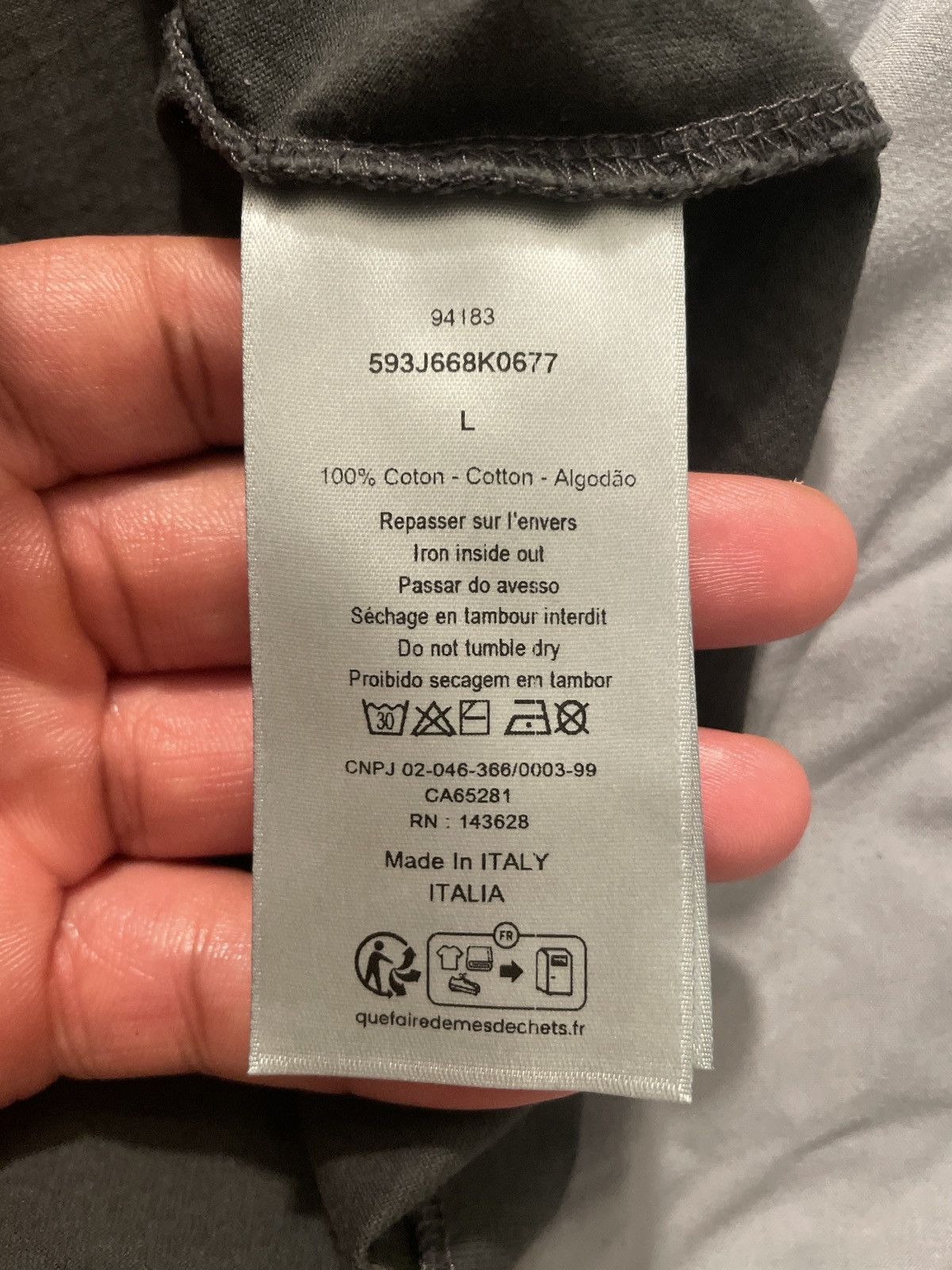 Dior Heritage T-shirt with graphic print Intriguing is Your Dior Size US L / EU 52-54 / 3 - 4 Thumbnail
