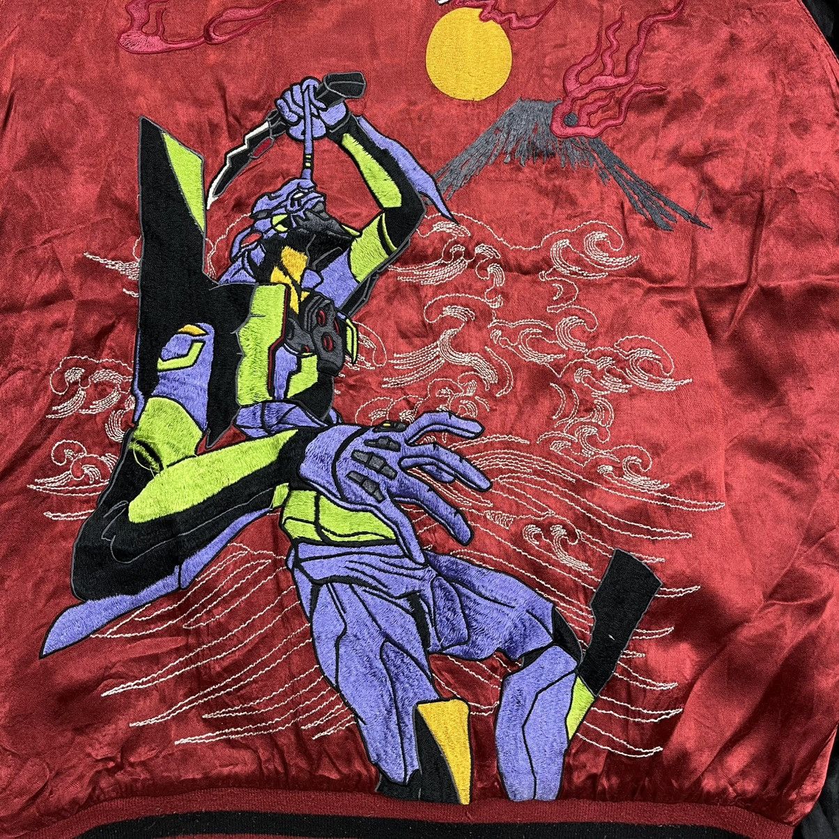 Anime Nishiki Evangelion reversible rayon souvenir sukajan jacket Size US L / EU 52-54 / 3 - 7 Thumbnail