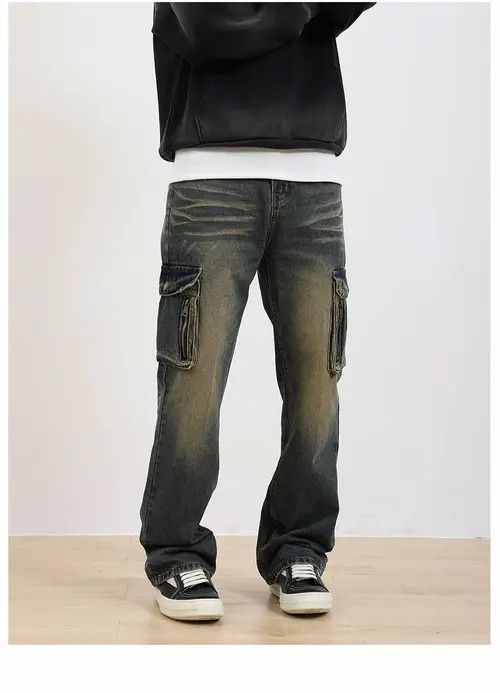 VIBE y2k washed faded grunge utility cargo pants Size US 32 / EU 48 - 7 Thumbnail