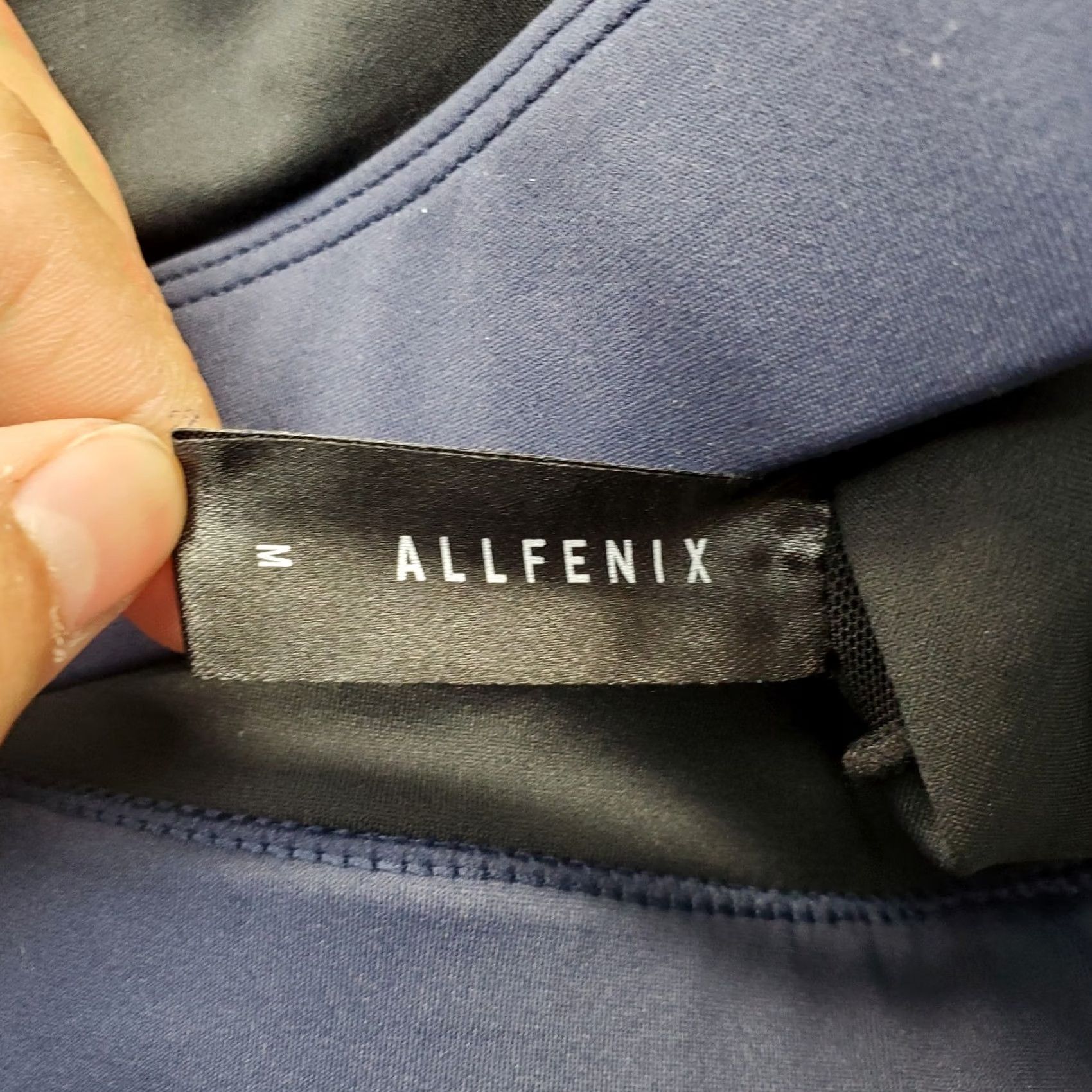Vintage AllFenix Sports Bra Womens Size M Black Stretch Athletic Gym Training Round Neck Size ONE SIZE - 6 Thumbnail
