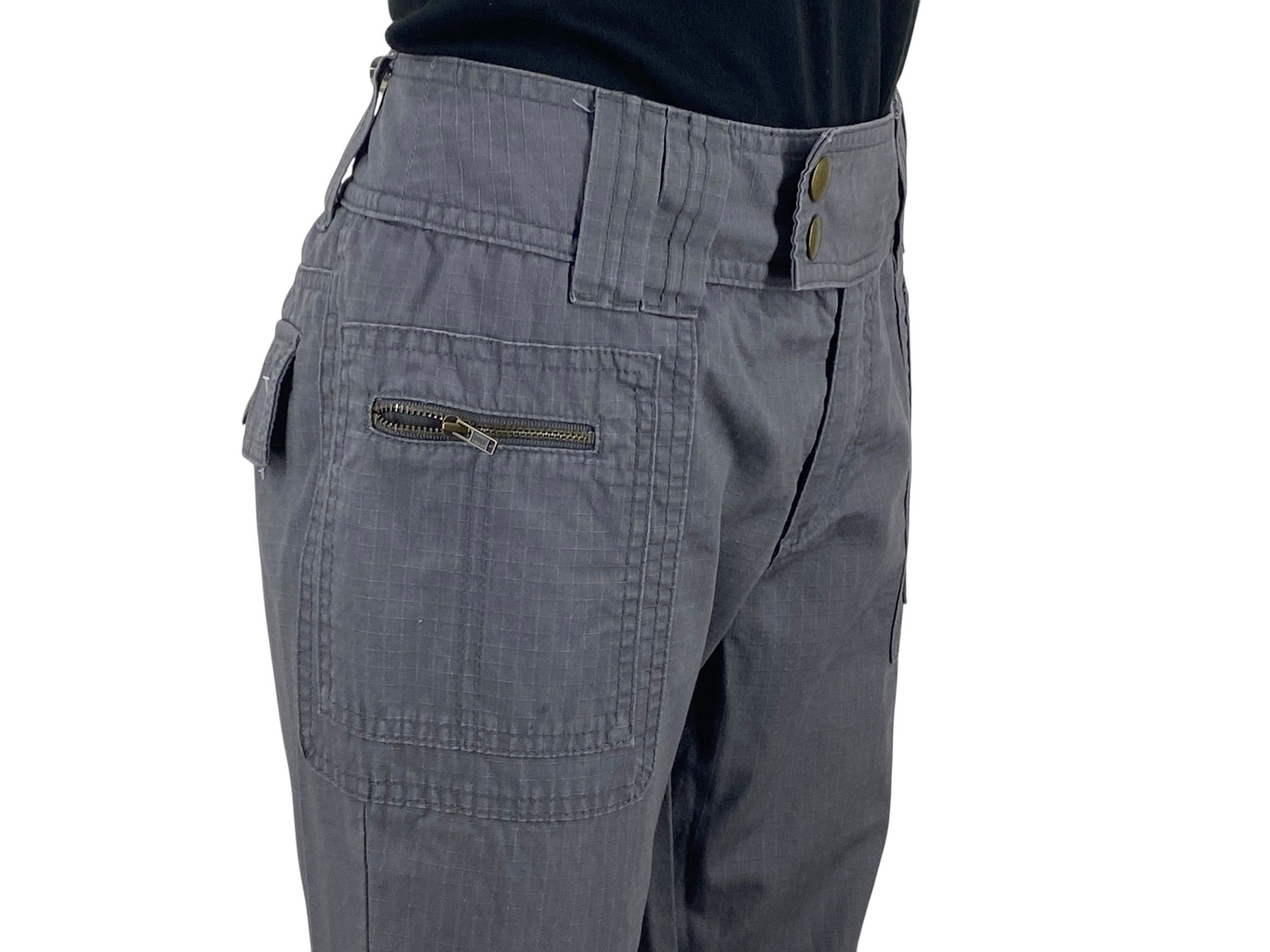 Japanese Brand Collabora Pants Hickory Pants Cargo Pants Size 29" - 6 Thumbnail