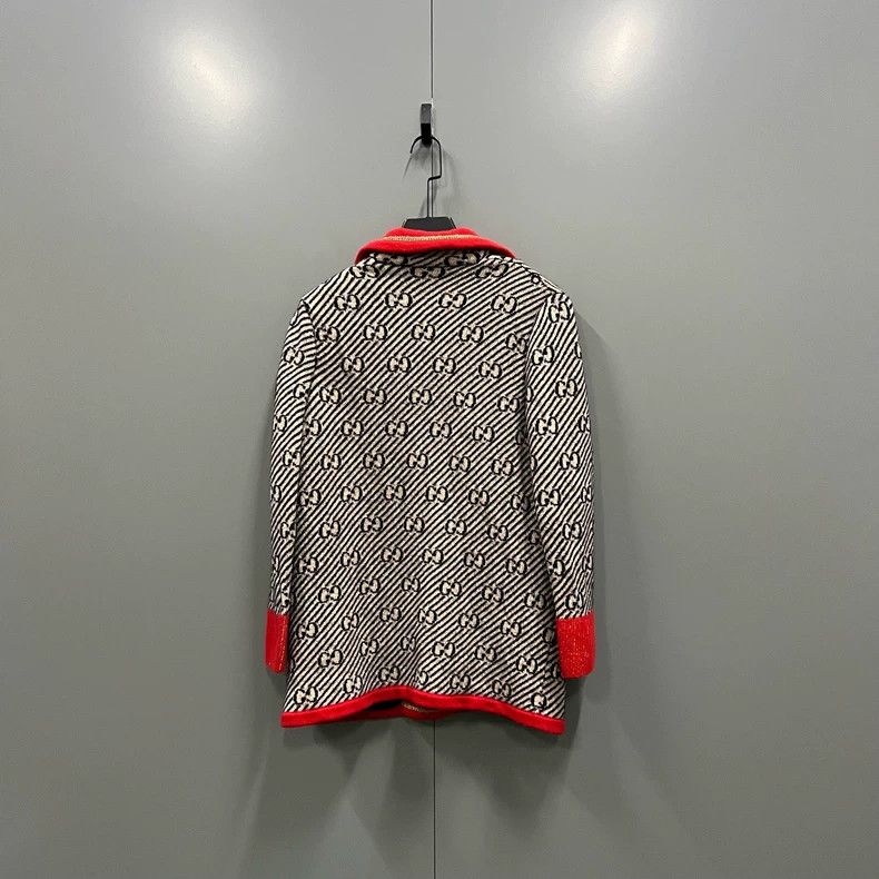 Gucci Gucci Color-matched jacquad GG knitted jacket 2502-Nextarro Size US XS / EU 42 / 0 - 4 Thumbnail