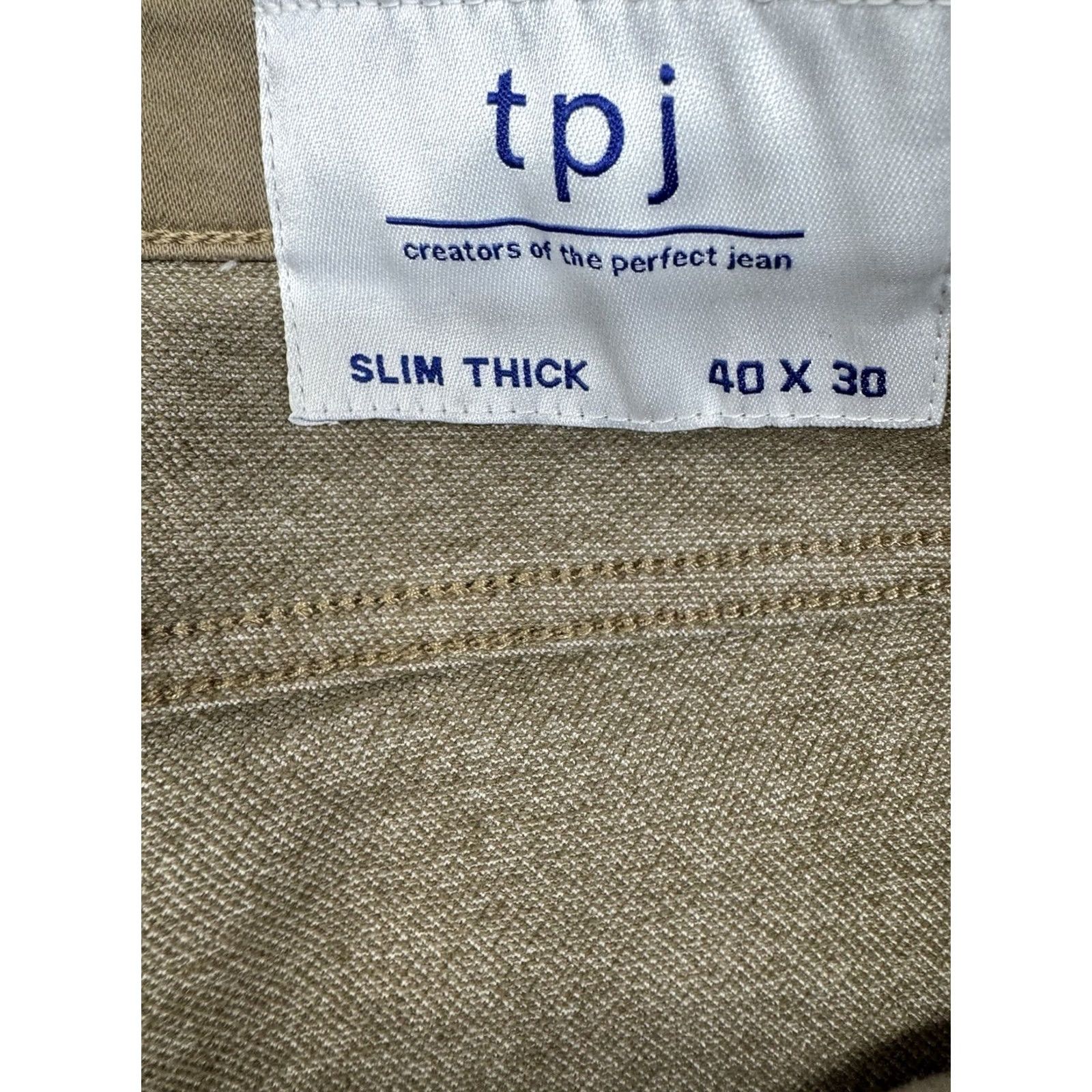 Vintage The Perfect Jean NYC Pants Jeans Mens 40x30 Brown Slim Thick High Rise Denimh Inseam 30in Khakis Work Biker Utility Bohemian Preppy Slimming Size US 40 / EU 56 - 3 Thumbnail