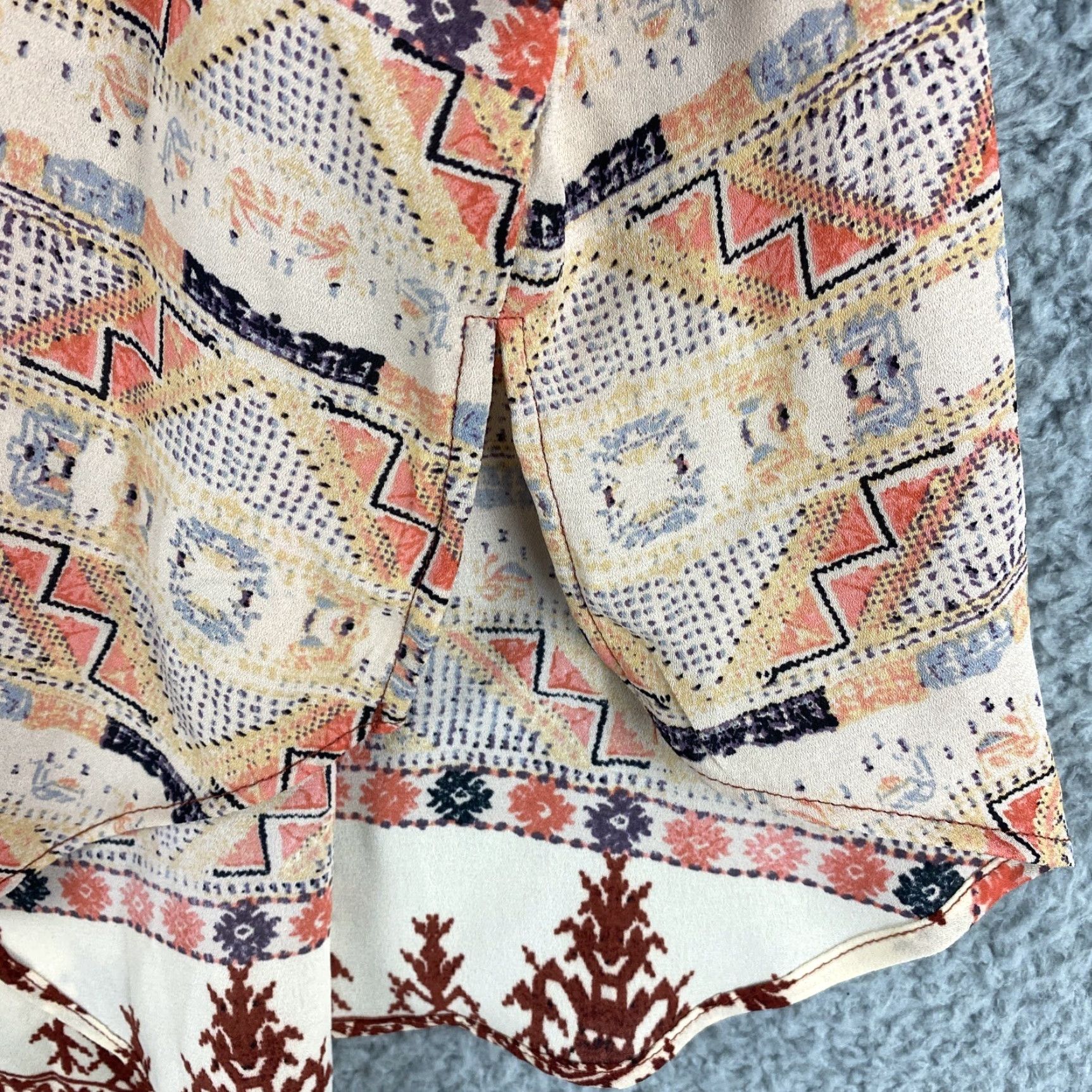 Mossimo Mossimo Brown Abstract Flowy Tank Top Women's Medium / 46-9 Size M / US 6-8 / IT 42-44 - 3 Thumbnail