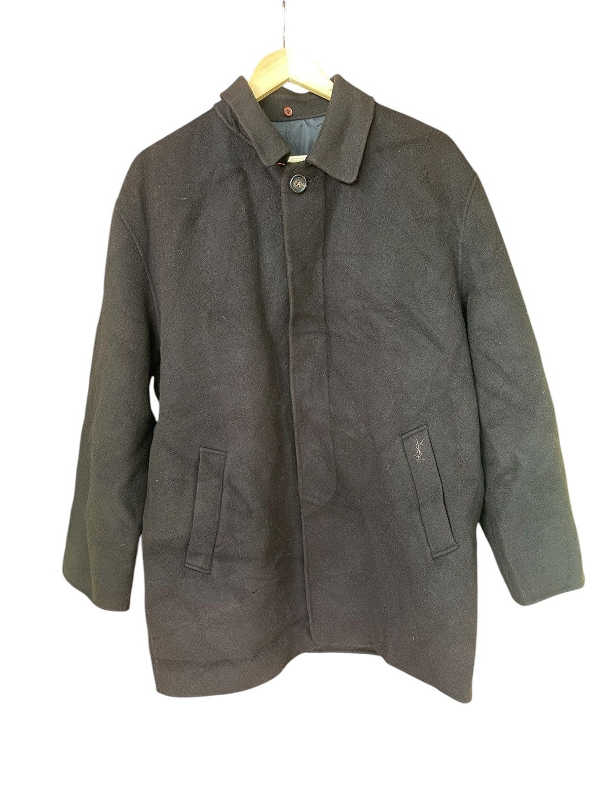 Yves Saint Laurent Vintage’s Ysl yves saint laurent wool long coat Size US L / EU 52-54 / 3 - 1 Thumbnail