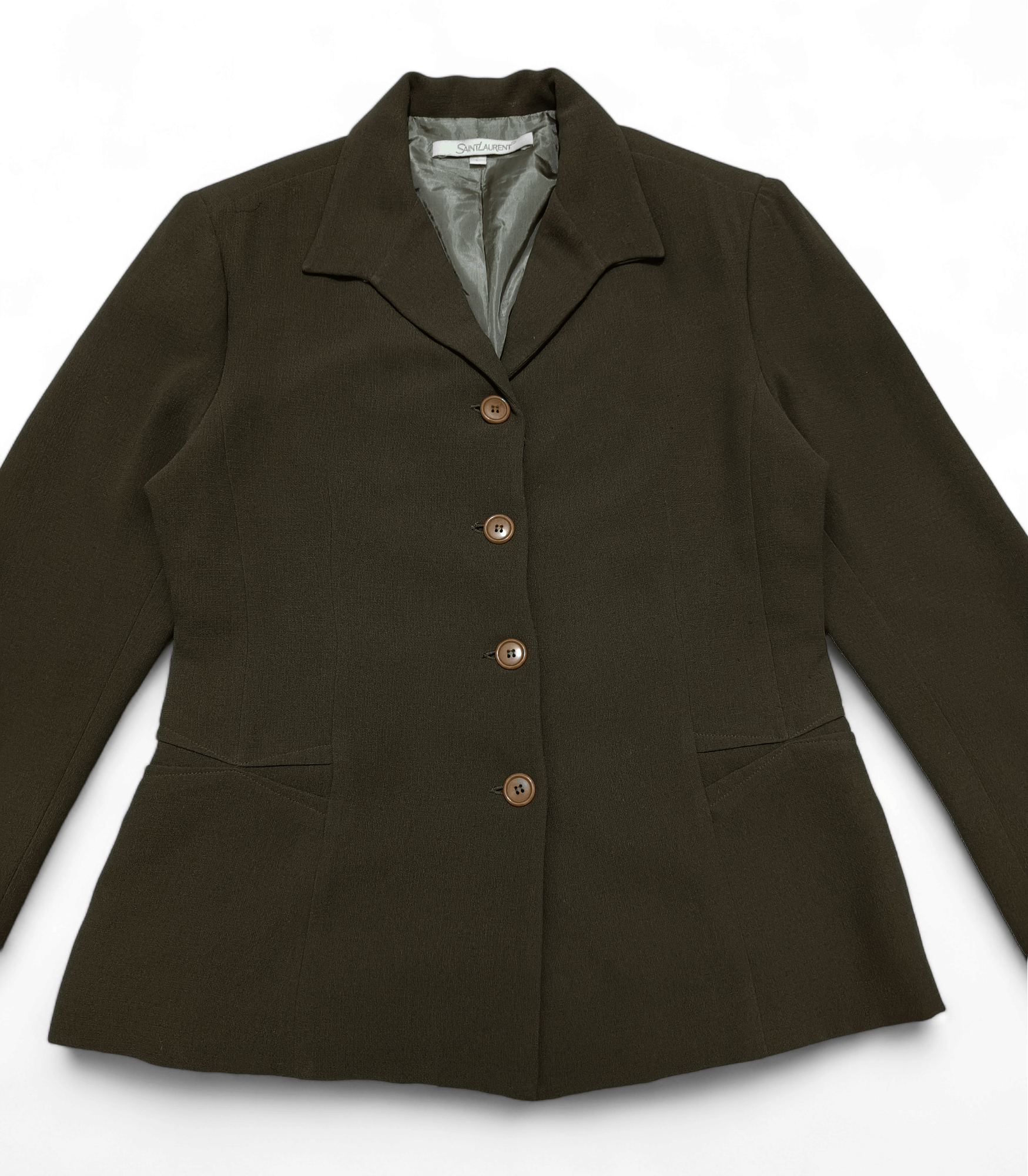 Saint Laurent Paris Vintage Saint Laurent YSL Women's Classic Blazer Jacket Y2K Size L / US 10 / IT 46 - 5 Thumbnail