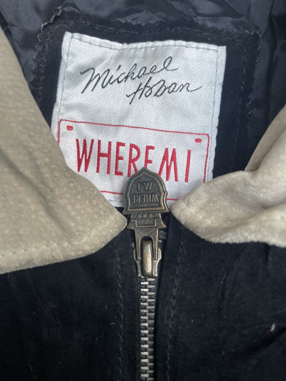 Michael Hoban Vintage 90s Michael Hoban USA Flag Suede Leather Jacket Size US M / EU 48-50 / 2 - 4 Thumbnail
