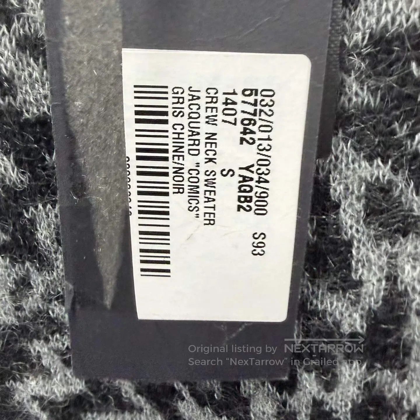 Saint Laurent Paris Saint Laurent Paris Charcoal Grey Sweater| Size S / US 4 / IT 40 - 5 Thumbnail