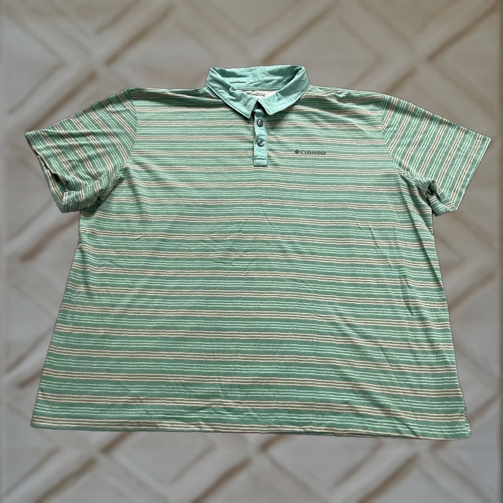 Vintage Columbia Omni Wick Shirt Men 2XL Green Short Sleeve Collared Knit Polo All Seasons USA Mens Size US XXL / EU 58 / 5 - 1 Thumbnail