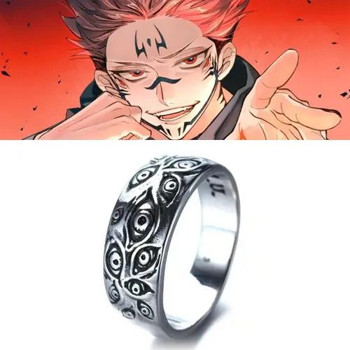 VIBE Anime Jujutsu Kaisen Dead Eye Ring (size 7-11) Size ONE SIZE - 6 Thumbnail