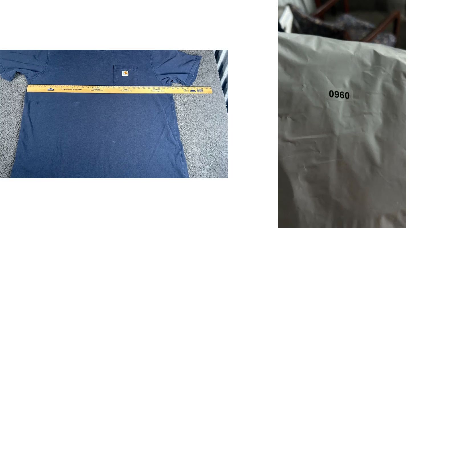 Carhartt Carhartt Mens T Shirt 2XL Navy Blue Short Sleeve Original Fit Pocket Workwear Size US XXL / EU 58 / 5 - 8 Thumbnail
