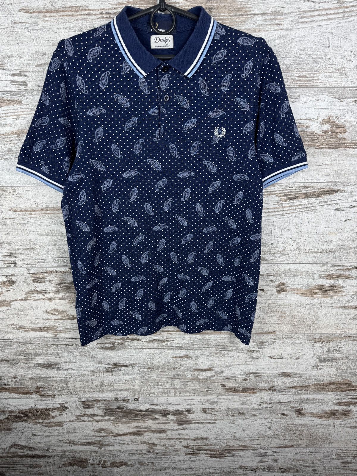Drake's × Fred Perry Mens Vintage Fred Perry Drake’s polos t-shirt luxury tee Size US M / EU 48-50 / 2 - 4 Thumbnail