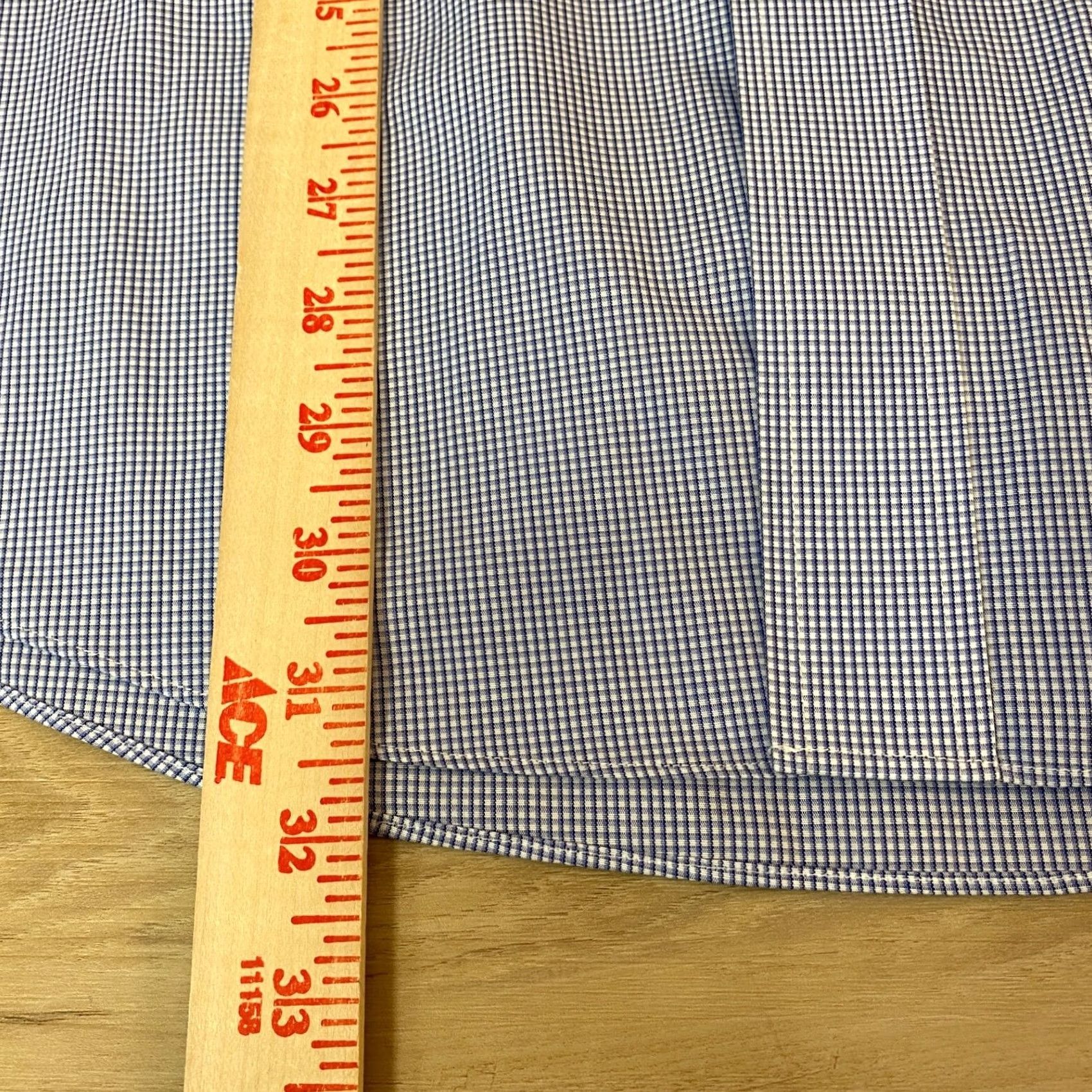 Brooks Brothers Brooks Brothers Shirt Slim 16.5 Blue Plaid Button-Down Mens Dress Shirt Size US XL / EU 56 / 4 - 5 Thumbnail