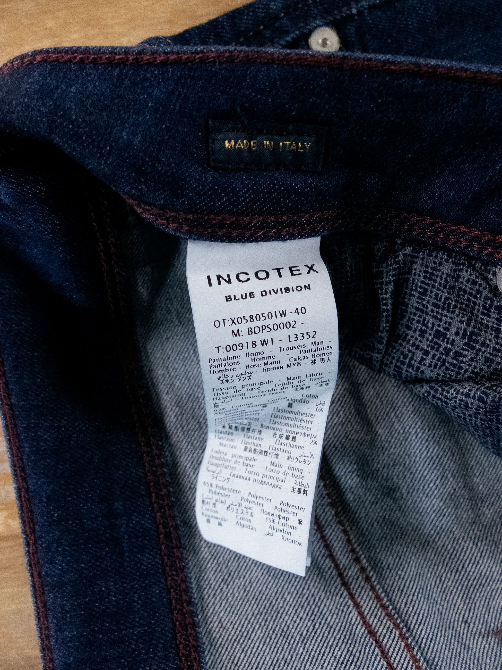 Incotex INCOTEX Blue Division tapered leg navy blue jeans Size 40 Size US 40 / EU 56 - 6 Thumbnail