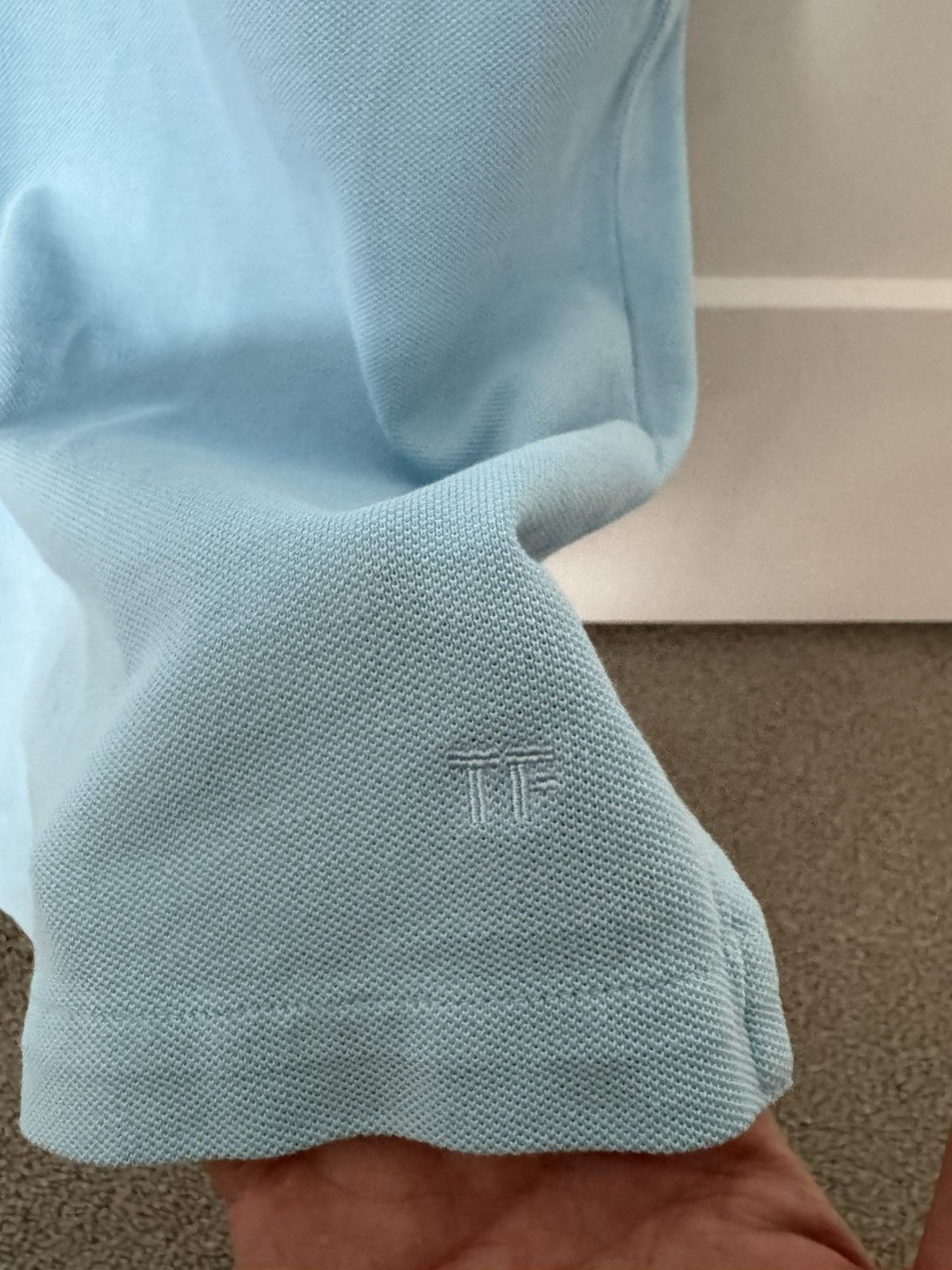 Tom Ford Tom Ford Cotton Polo Size 52 - Sky Blue Size US L / EU 52-54 / 3 - 6 Thumbnail