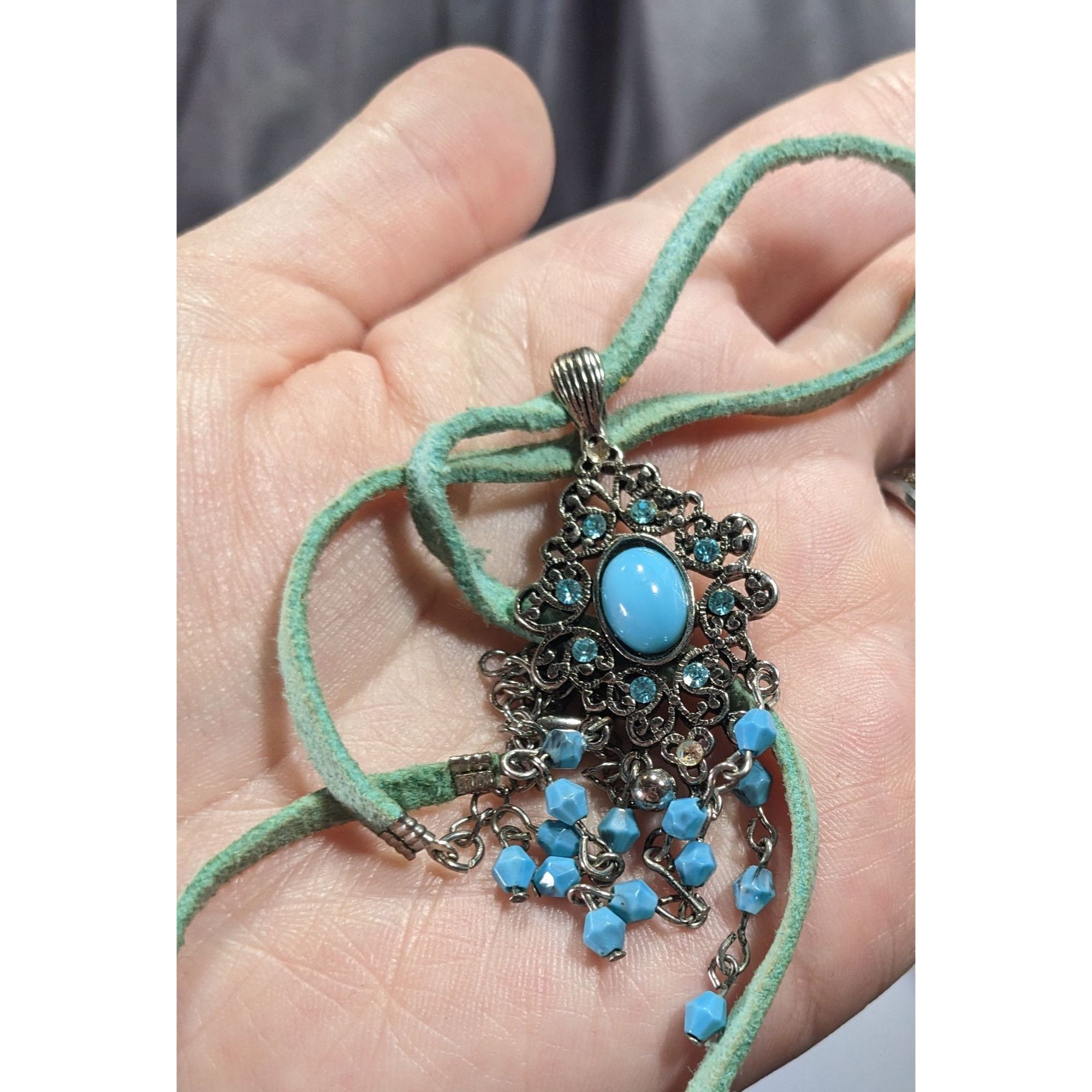 Other Bohemian Princess Blue Gemmed And Beaded Tassel Necklace Size ONE SIZE - 3 Thumbnail