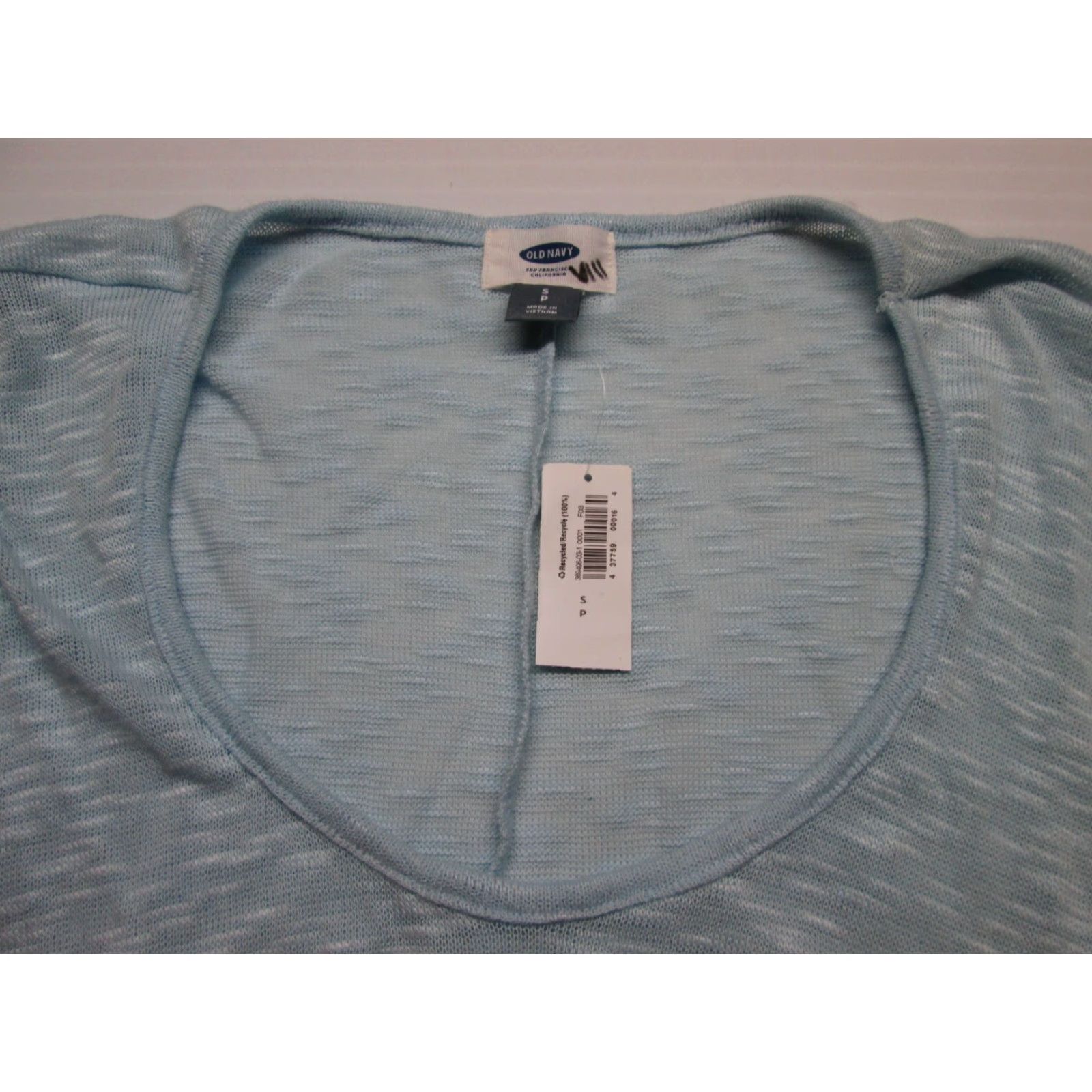 Old Navy OLD NAVY Sweater Women Blue Solid Knit Pullover Size S Regular Boat Neck Long Sleeve Casual Size S / US 4 / IT 40 - 3 Thumbnail