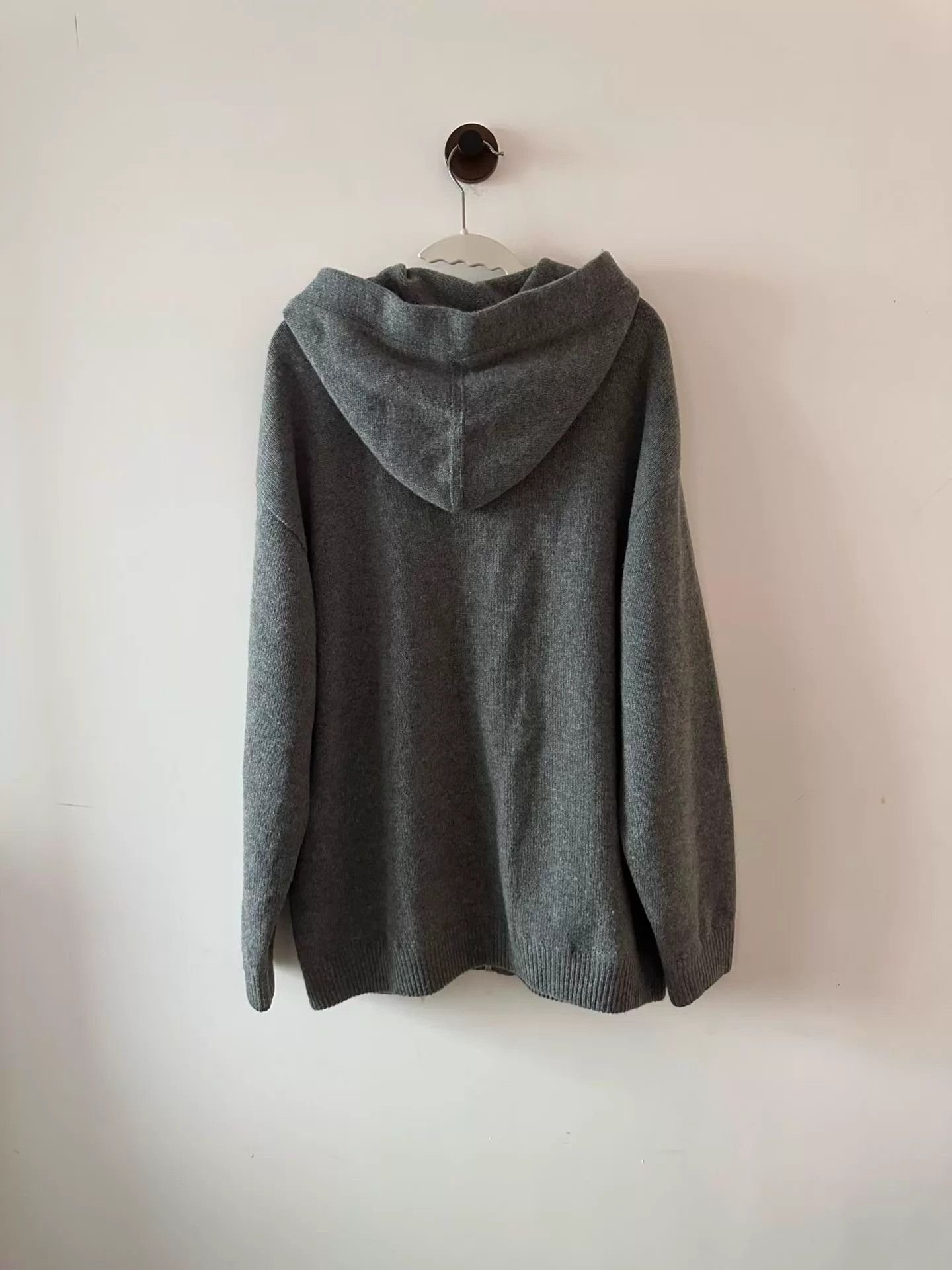 Celine CELINE Cashmere Drawstring Zip Hoodie XS NWT Size XS / US 0-2 / IT 36-38 - 2 Thumbnail