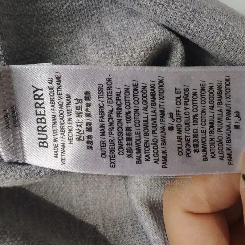 Burberry Burberry Gray Cotton Women's T-shirt. Size XL / US 12-14 / IT 48-50 - 6 Thumbnail