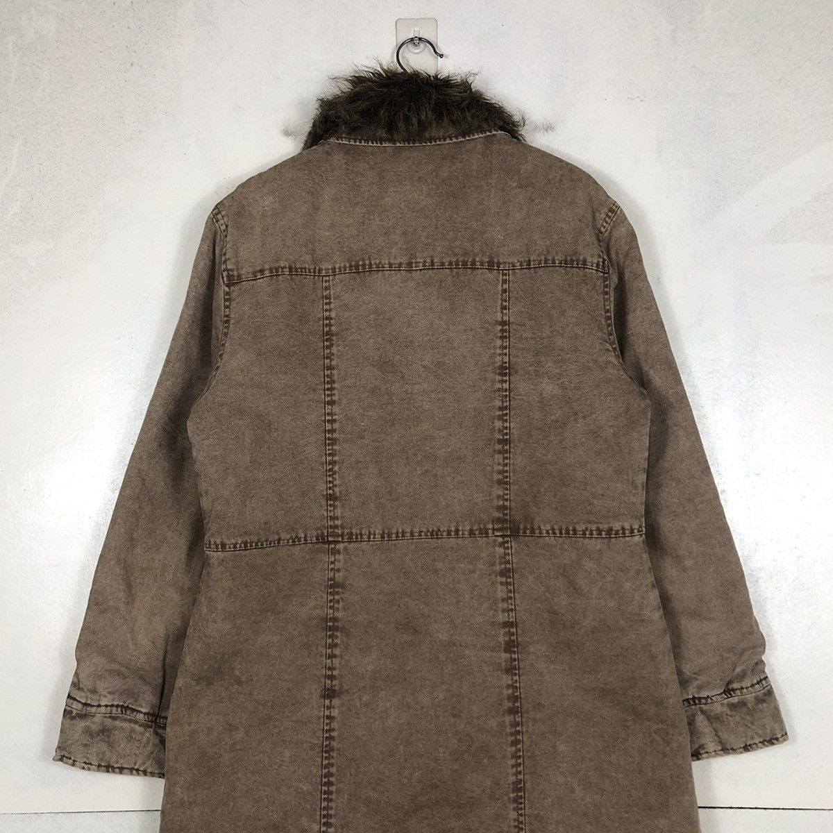 Japanese Brand 📌LONG BIKET JACKET PARKA DESIGN ICY MINK FUR COLLAR Size US L / EU 52-54 / 3 - 12 Thumbnail
