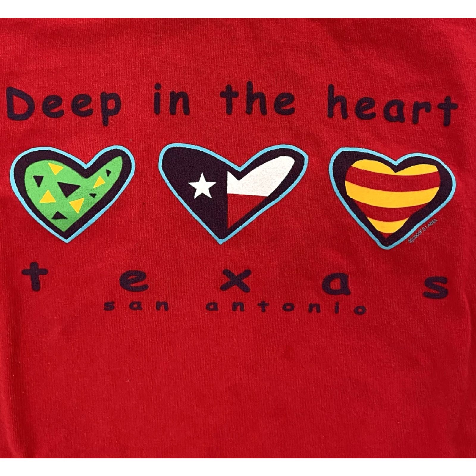 Gildan VINTAGE Gildan San Antonio Texas Shirt Adult Small Red Deep In The Heart Logo Men S T-Shirt Size US S / EU 44-46 / 1 - 4 Thumbnail