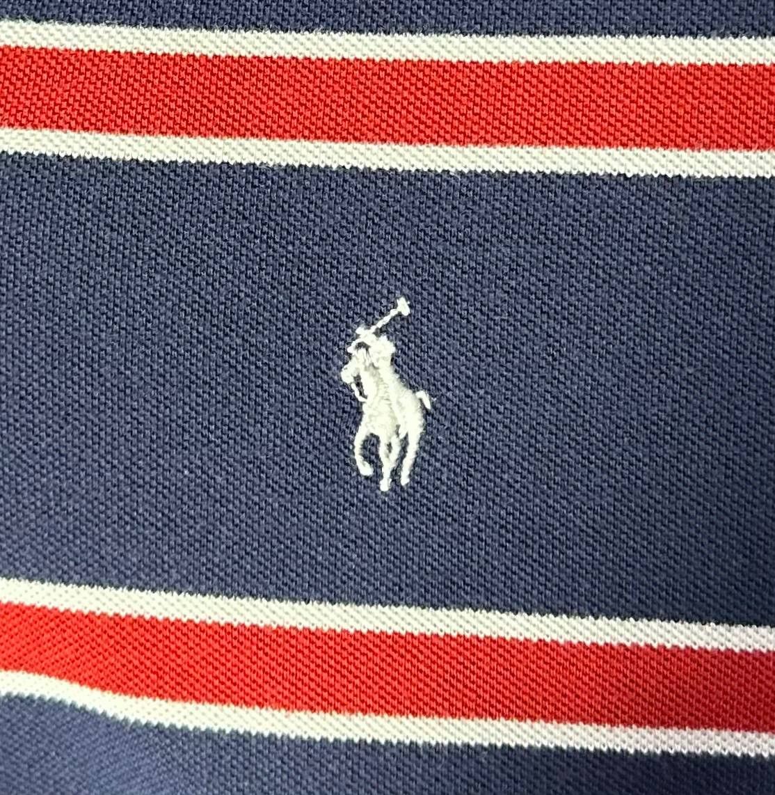 Polo Ralph Lauren Polo Ralph Lauren Polo Shirt Striped Short Sleeve Collared Size US M / EU 48-50 / 2 - 2 Thumbnail