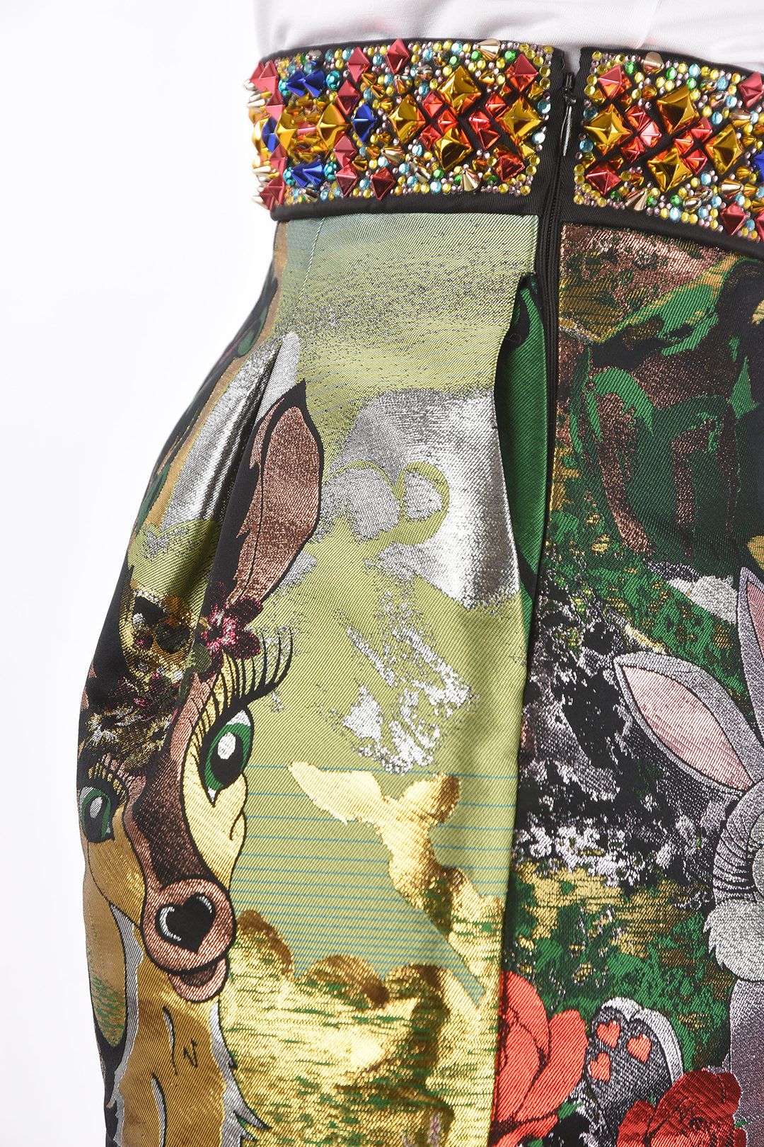 Philipp Plein og1mm0824 Lurex Shorts With Studs in Multicolor Size 28" / US 6 / IT 42 - 5 Thumbnail