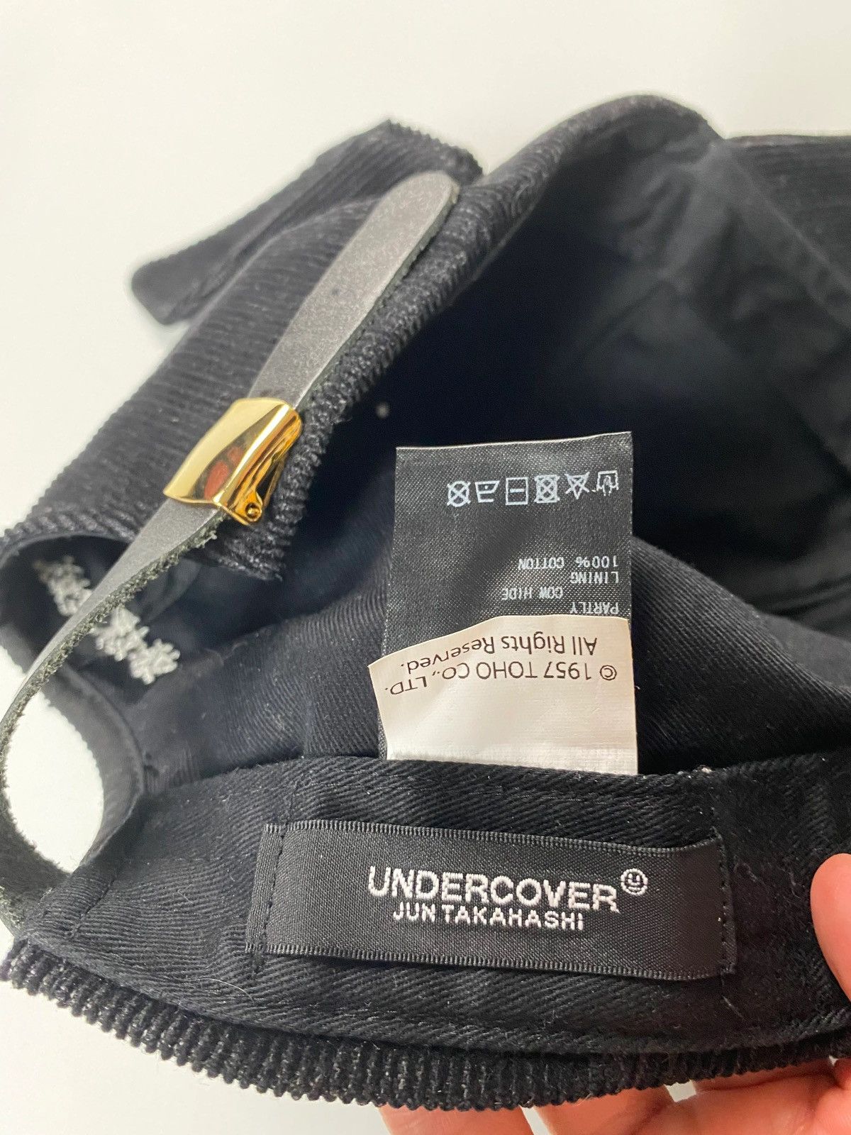 Undercover UNDERCOVER BUNNY HAT IN BLACK SZ:OS Size ONE SIZE - 7 Thumbnail