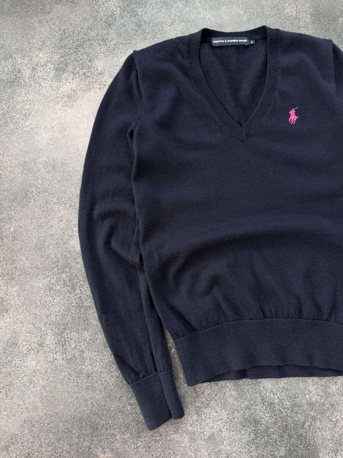 Polo Ralph Lauren VTG Polo Ralph Lauren Sport sweater navy Size S / US 4 / IT 40 - 2 Thumbnail